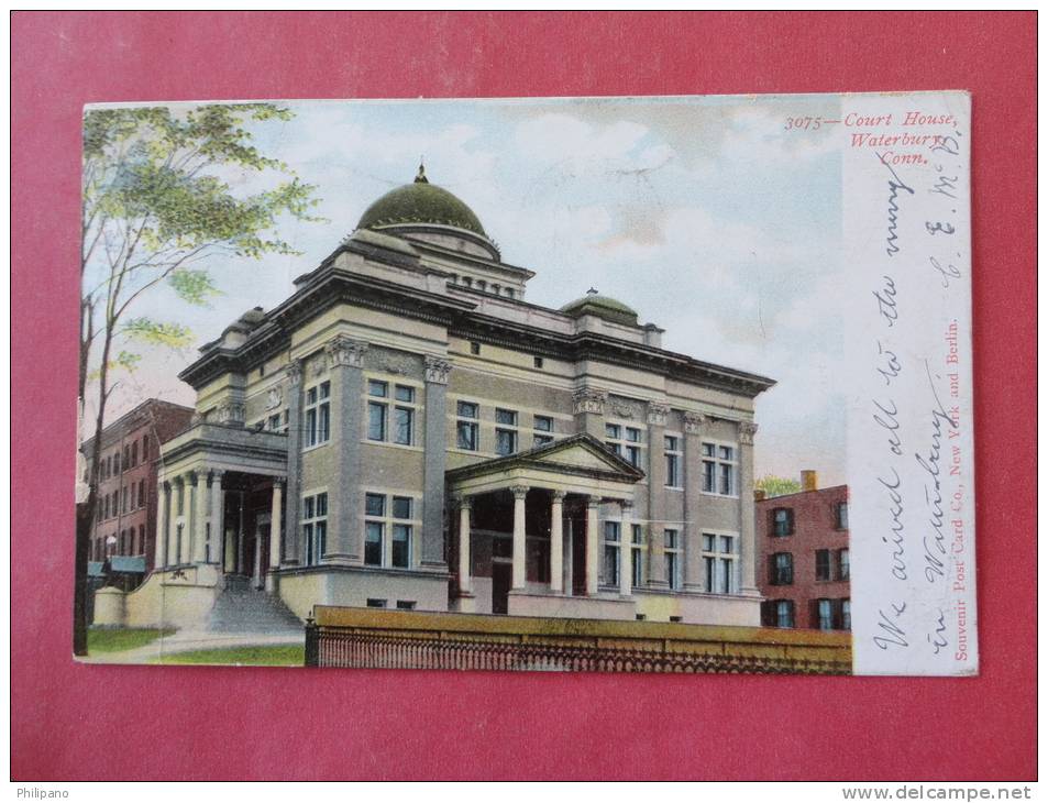 Waterbury, CT--Court House--cancel1906- Ref PJ -100 - Waterbury