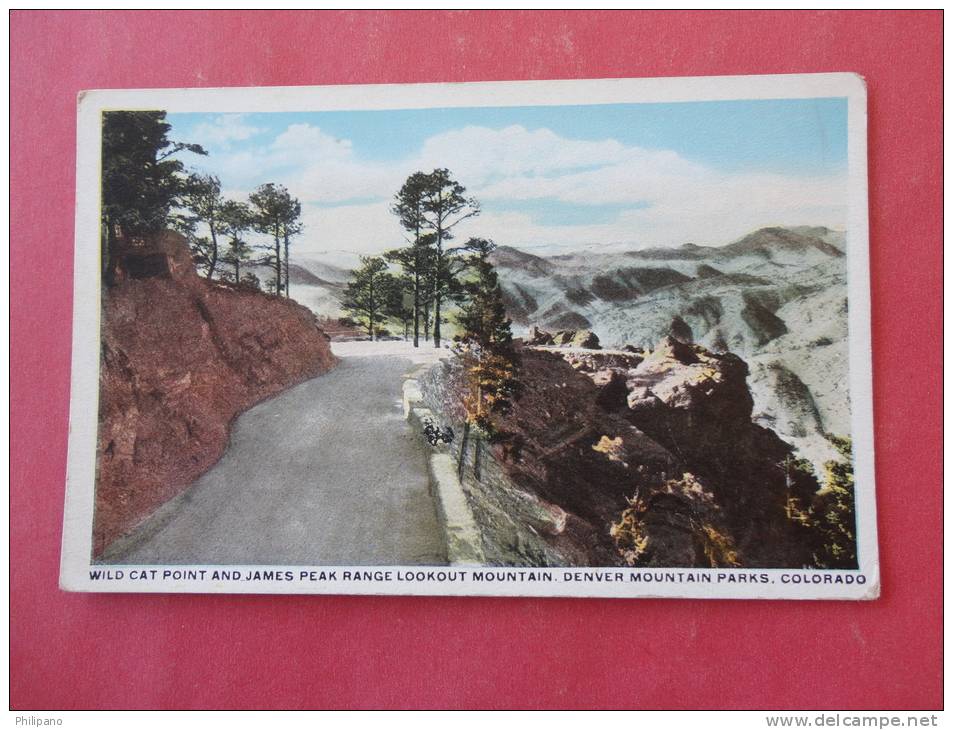 Denver Mountain Parks, CO--Wild Cat Point And James Peak Range Lookout Mountain--not Mailed--Ref PJ -102 - Denver