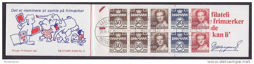 Denmark 1982 MH-MiNr. 29 Markenheftchen Booklet H 23 Stamp Joke No. 8 Cancelled - Markenheftchen