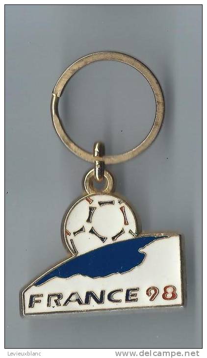 Sport/Foot-Ball/Coupe Du Monde 98/France Laiton Cloisonné Et Peint Vernis/1998   POC29 - Porte-clefs