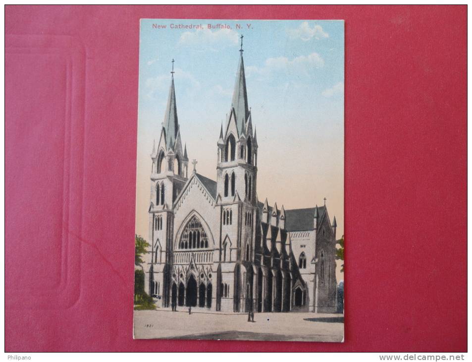 Buffalo, NY--New Cathedral--cancel 1914--Ref PJ -103 - Buffalo