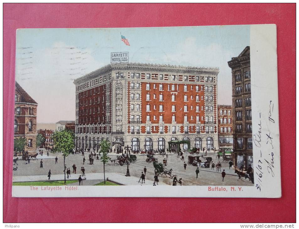 Buffalo, NY--Lafayette Hotel--cancel 1907--Ref PJ -103 - Buffalo