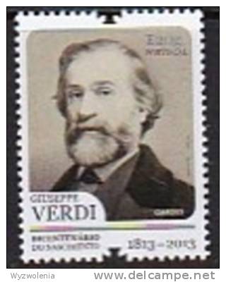DV 2176) Portugal MiNr 3809 **: 200 Geburtstag Guiseppe Verdi, Komponist - Musik