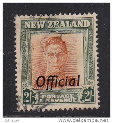 New Zealand Used Scott #O99 2sh George VI, Watermark Sideways - Service