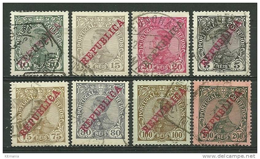 Portugal #171/4,177/80 D.Manuel Used - L2800 - Used Stamps