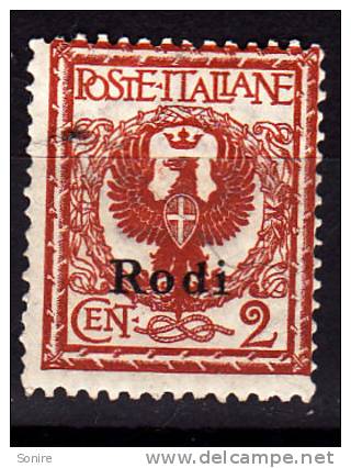 COLONIE 1912 - EGEO ISOLA RODI - 2 CENT -NUOVO MNH ** - Egée (Rodi)