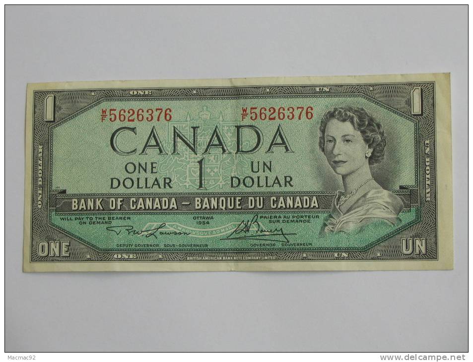 1 Dollar 1955 - One Dollars 1955 - Bank Of Canada. - Canada