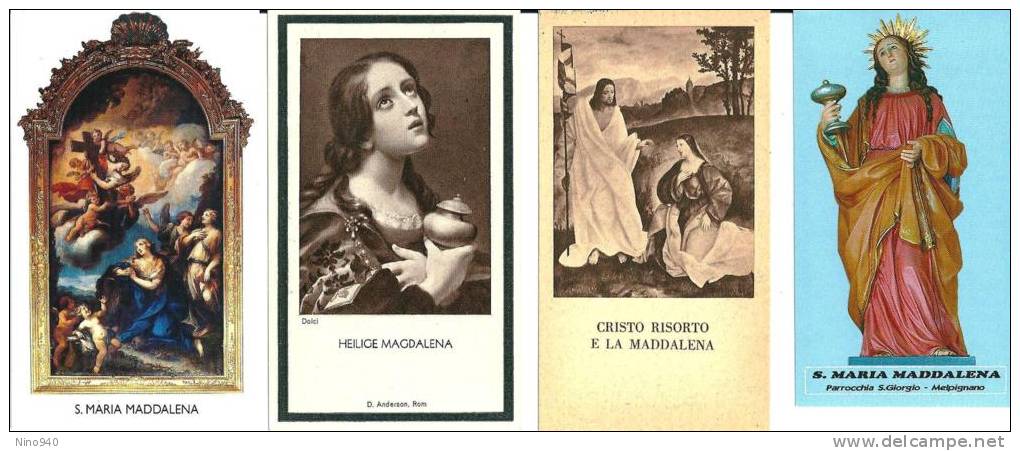 S. MARIA MADDALENA - LOTTO 4 SANTINI - M - Religione & Esoterismo