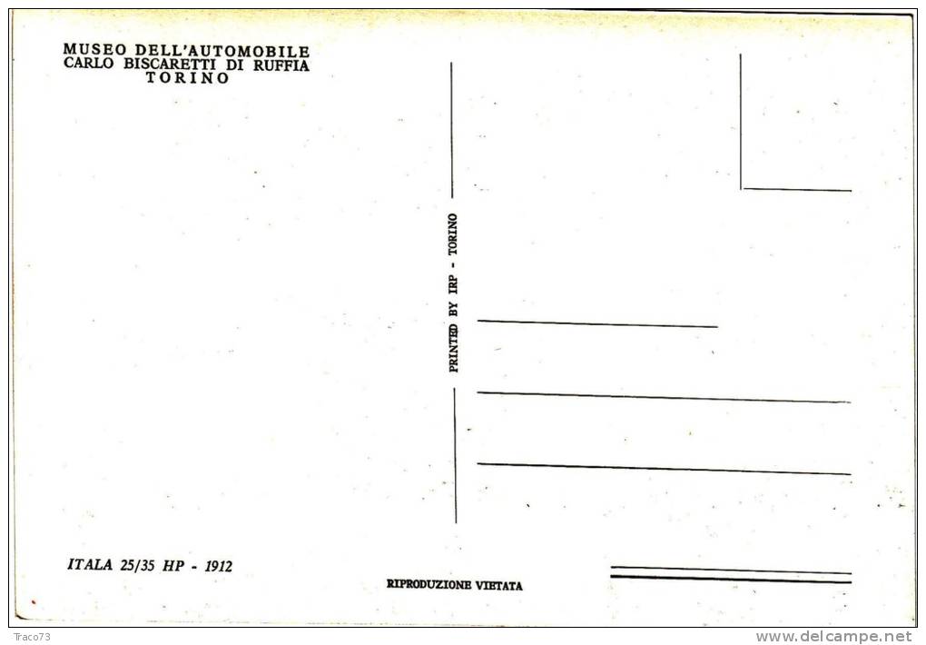 TORINO /  Museo Dell´automobile Carlo Biscaretti Di Ruffia - Torino _ Italia 25/35 HP - Musei