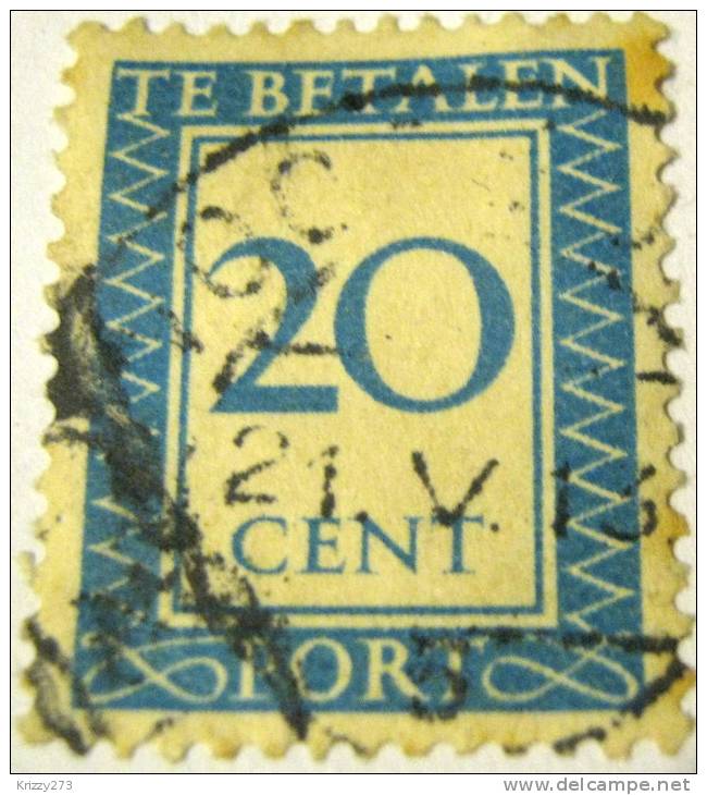 Netherlands 1947 Postage Due 20c - Used - Impuestos