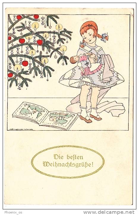 ART POSTCARD - Mela Koehler - Wien 1917, Weinacht, Christmas, Year 1919 - Köhler, Mela