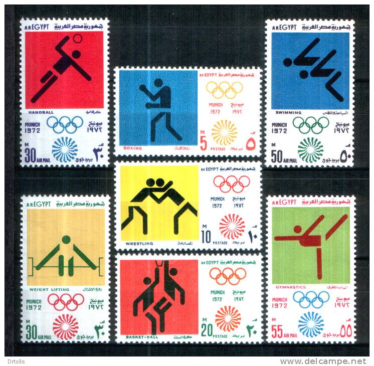 EGYPT / 1972 / SPORTS / OLYMPIC GAMES ; MUNICH 72 / MNH / VF - Neufs