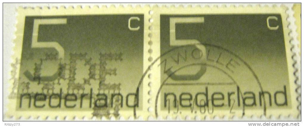 Netherlands 1976 Numerals 5c X2 - Used - Gebraucht