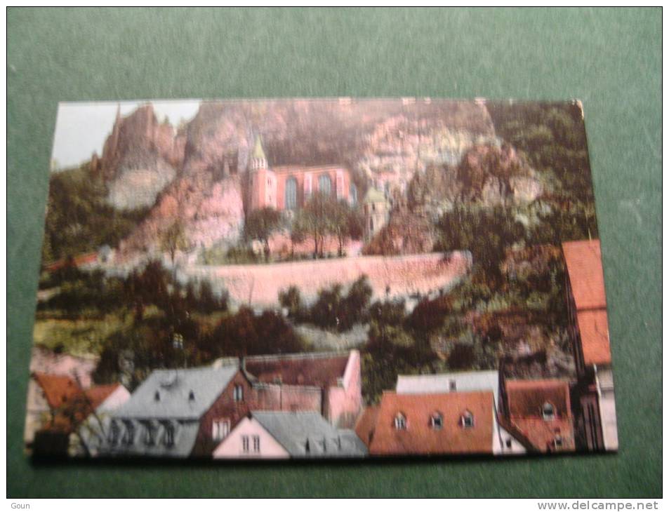 BC4-3-20 Oberstein Nahe Schloss Und Felsenkirche  Voyagée 1918 Feldpost Cachet - Idar Oberstein