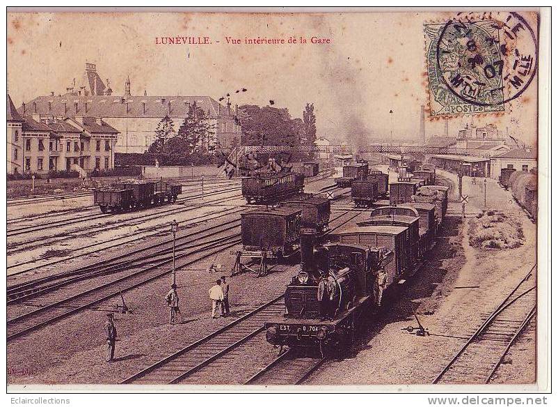 Lunéville  54  La Gare  Train - Luneville