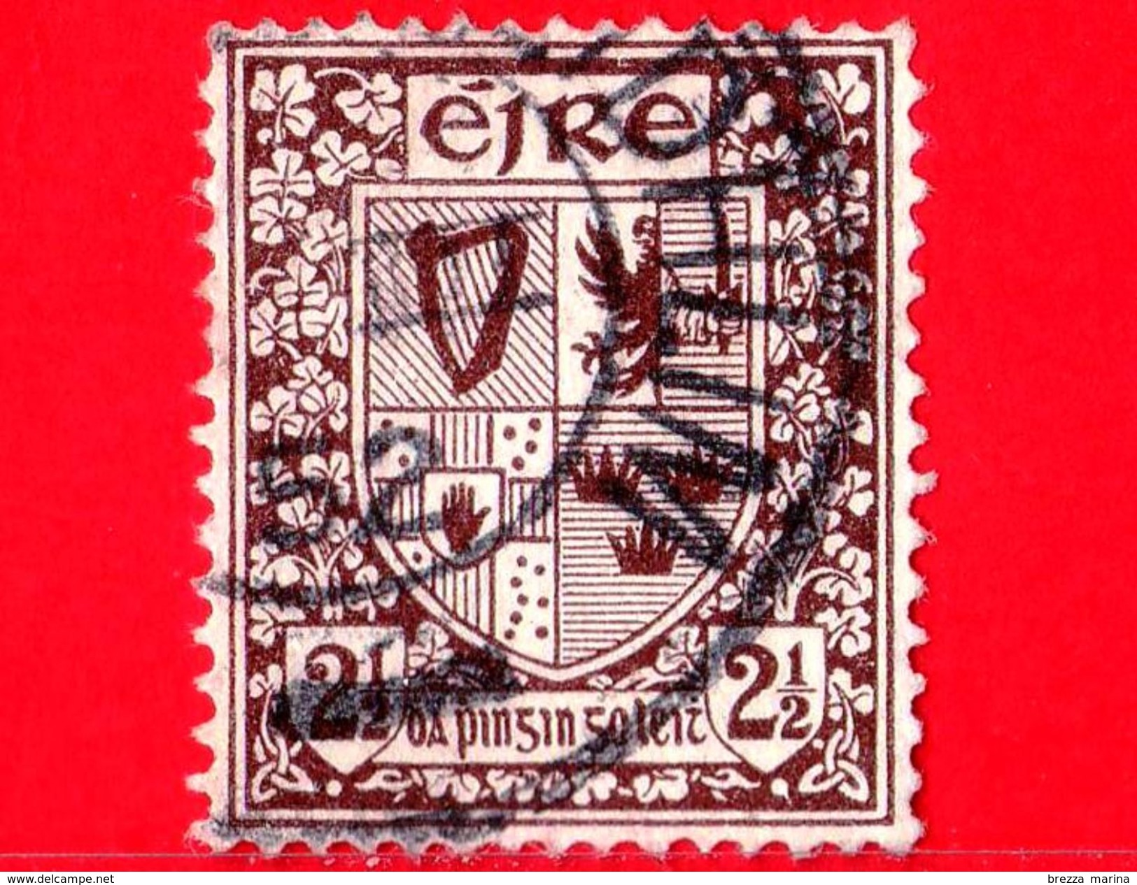 IRLANDA - EIRE - Usato - 1940 - Stemmi -  Coat Of Arm - 2½ - Gebraucht