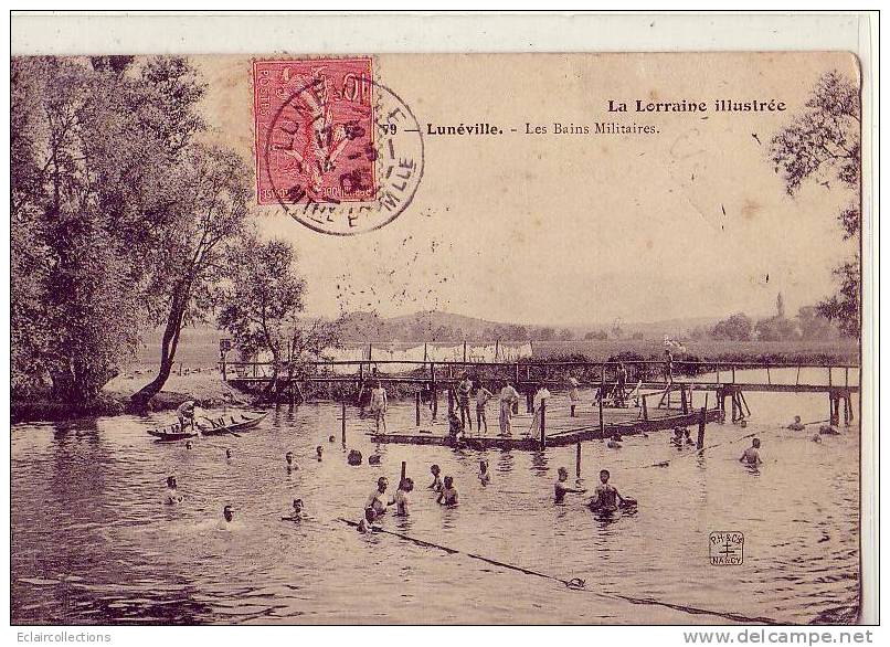 Lunéville  54   Les Bains Militaires - Luneville