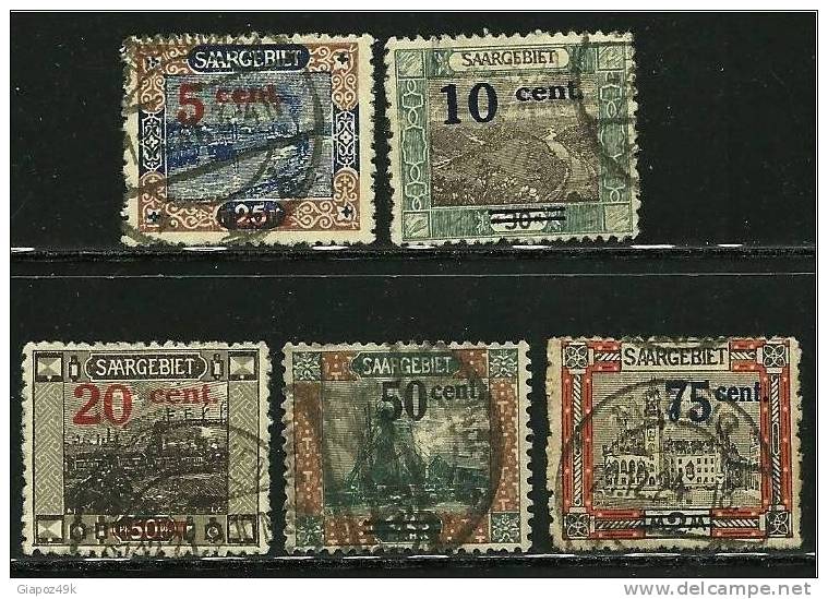 ● D - SARRE - 1921 - Soprastampati - N.°   70 . . . Usati  - Cat. ? € - Lot N. 935 - Usados