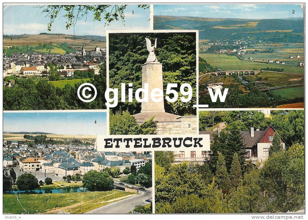 ETTELBRUCK - Panorama - Pont Sur La Sûre - Monument Patton - Panorama - Auberge De Jeunesse - N° 858 - Ettelbruck