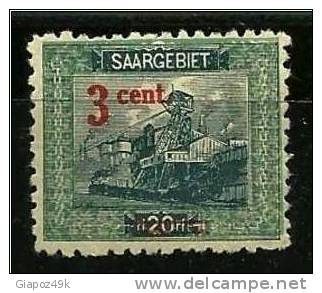 ● D - SARRE - 1921 - Soprastampati - N.°   69a * Dent. 10 1/2 - Cat. ? € - Lot N. 934 - Nuevos