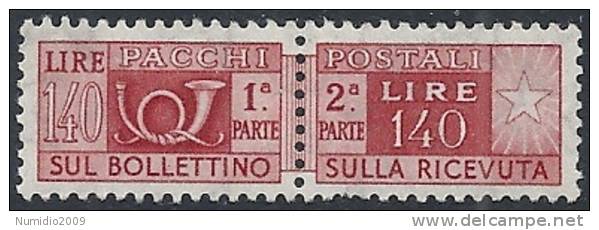 1955-74 ITALIA PACCHI POSTALI STELLE 140 LIRE MNH ** - RR11441 - Pacchi Postali