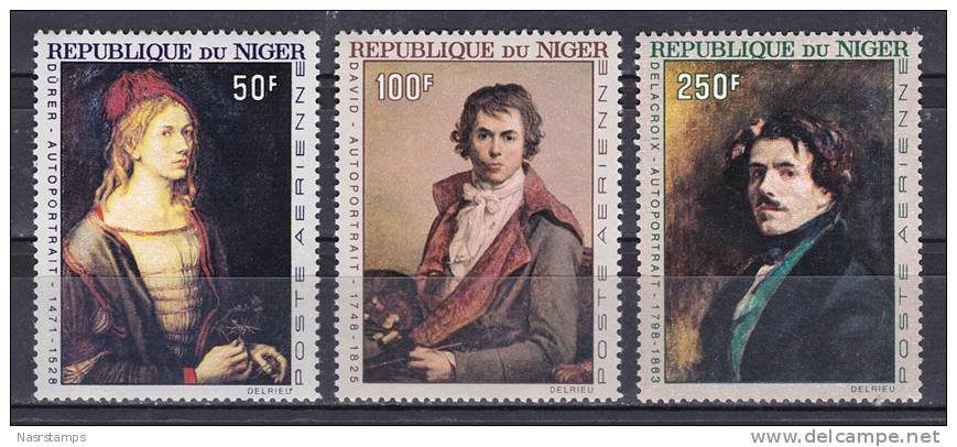 Niger - 1967 - ( Paintings - Self-portraits - By Albrecht Du¨rer ... Etc. ) - Complete Set - MNH (**) - Grabados