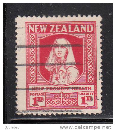 New Zealand Used Scott #B2 1p + 1p Nurse Inscribed Help Promote Health - Oblitérés