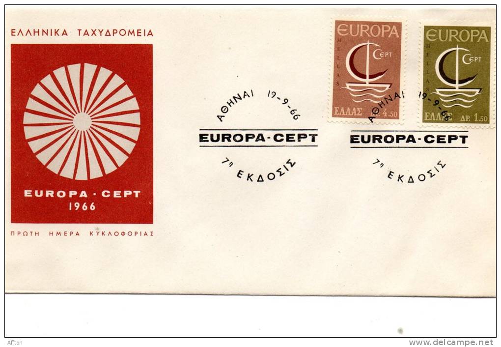 Greece 1966 Europa FDC - FDC