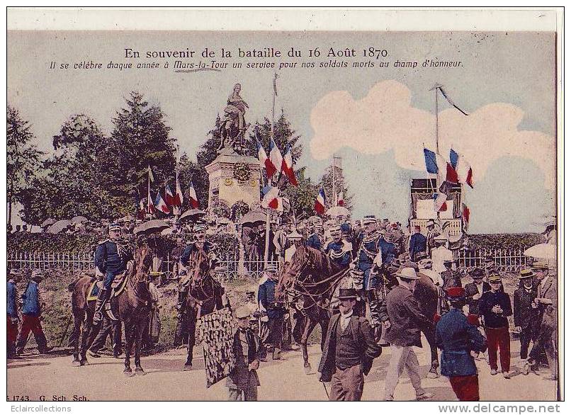 Mars La Tour  54  Souvenir De La Bataille Du 16 Août 1870 - Sonstige & Ohne Zuordnung