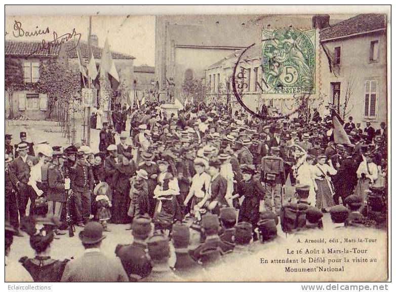 Mars La Tour  54  Anniversaire De La Bataille Du 16 Août 1870 Le Cortège - Autres & Non Classés