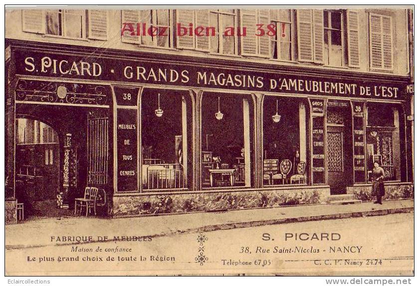 Nancy  54    Grand Magasin D'ameublement  Picard  (pli) - Nancy