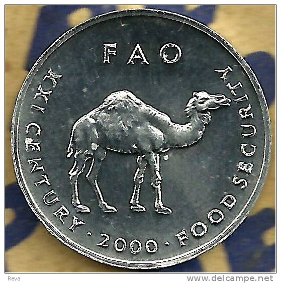 SOMALIA 10 SCELLINI FAO ARMS FRONT CAMEL ANIMAL BACK 2000 EF READ DESCRIPTION CAREFULLY !!! - Somalia