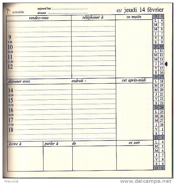 Agenda 1974. Éditions Et Régies Nouvelles. Inutilisé. - Grossformat : 1971-80