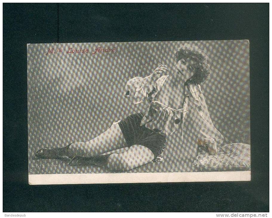 Mlle Louise André - Femme à La Cigarette Pose Aguichante érotisme Léger - Artisti