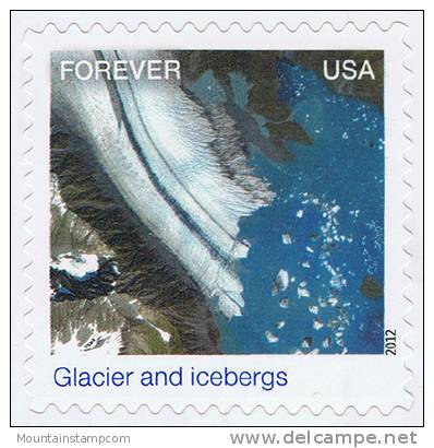 USA 2012 Mountain Berge Gletscher Bear Glacier Of The Harding Icefiels ** MNH - Unused Stamps