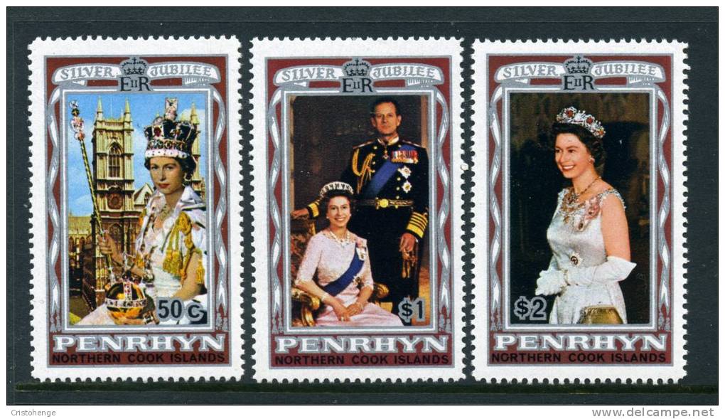 Penrhyn 1977 QEII Silver Jubilee Set MNH - Penrhyn