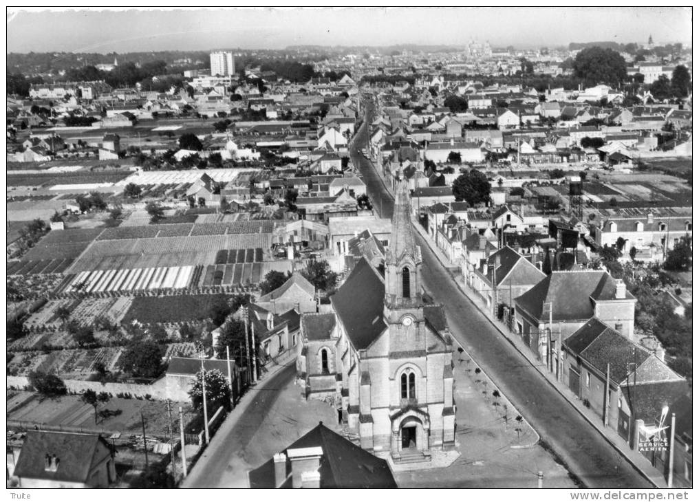 LA RICHE  L EGLISE SAINTE-ANNE VUE AERIENNE - La Riche