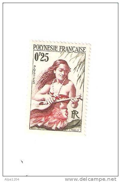 TIMBRE "POLYNESIE FRANCAISE "FEMME POLYNESIENNE" - NON OBLITERE - Neufs