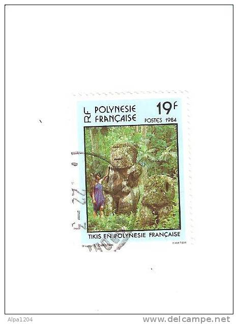 TIMBRE 1984 "POLYNESIE FRANCAISE "TIKIS" - OBLITERE - Used Stamps