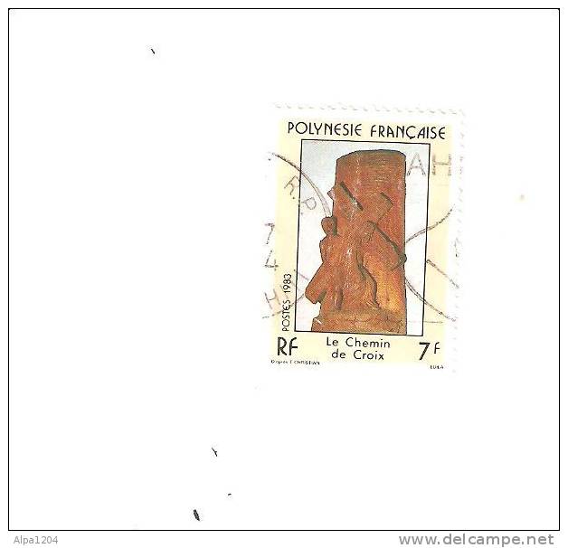 TIMBRE 1983 "POLYNESIE FRANCAISE "LE CHEMIN DE CROIX" - OBLITERE - Used Stamps