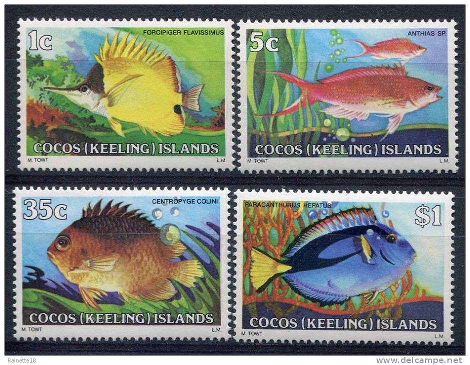 Iles Cocos              34/37  **        Poissons/Fishes - Cocos (Keeling) Islands