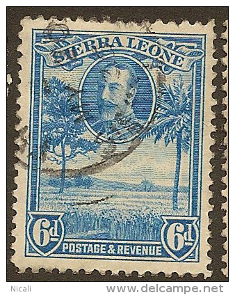 SIERRA LEONE 1932 6d KGV SG 162 U YJ325 - Sierra Leone (...-1960)