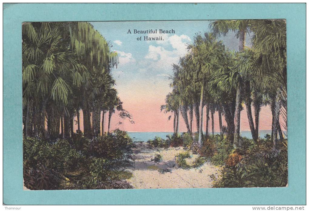 A  BEAUTIFUL  BEACH  OF  HAWAII  -  1917  - - Sonstige & Ohne Zuordnung