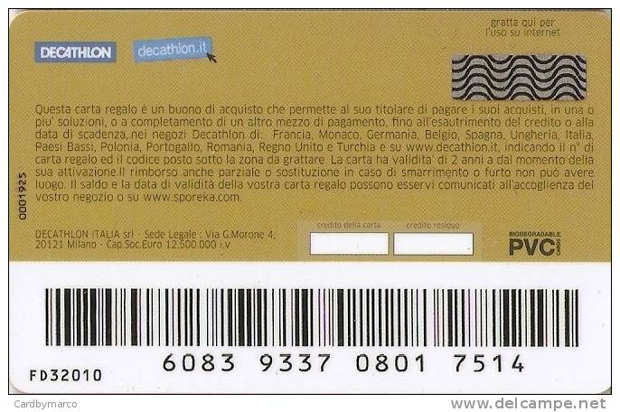 *ITALIA - GIFT CARD* - NUOVA - Gift Cards