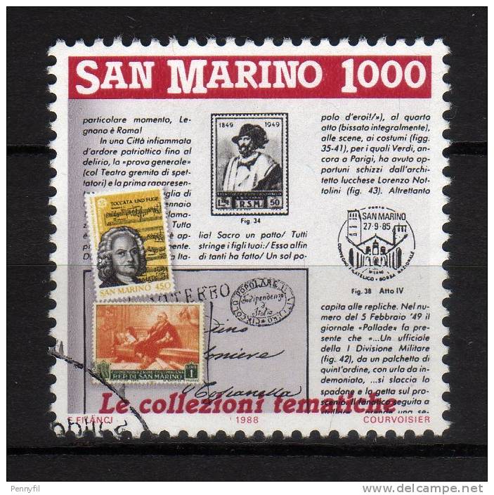 SAN MARINO - 1988 YT 1178 USED - Gebraucht