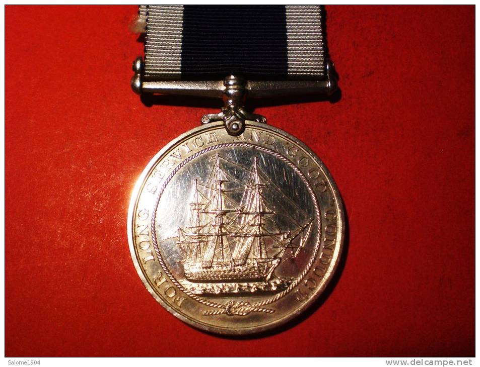 GROßBRITANNIEN Marine Ehrenzeichen Mit Band Edward VII 1901-1910 - Grossbritannien