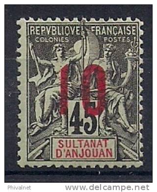 SULTANATO DE ANJOUAN, YVERT 27A*, AÑO 1912, SOBRECARGADOS, COLONIAS FRANCESAS - Altri & Non Classificati