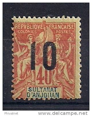 SULTANATO DE ANJOUAN, YVERT 26A*, AÑO 1912, SOBRECARGADOS, COLONIAS FRANCESAS - Autres & Non Classés