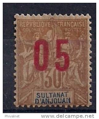 SULTANATO DE ANJOUAN, YVERT 25A*, AÑO 1912, SOBRECARGADOS, COLONIAS FRANCESAS - Altri & Non Classificati