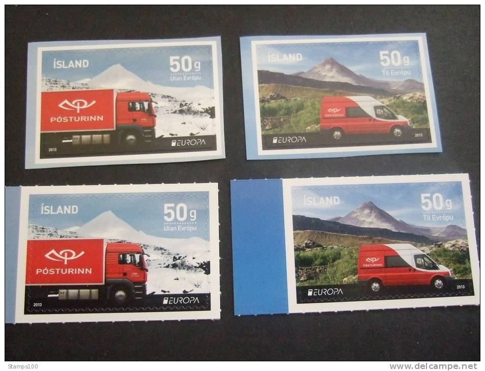 ICELAND 2013 EUROPA CEPT - STAMPS + STAMPS FROM BOOKLET  Photo Is Example  MNH**          (S20-620-015) - 2013